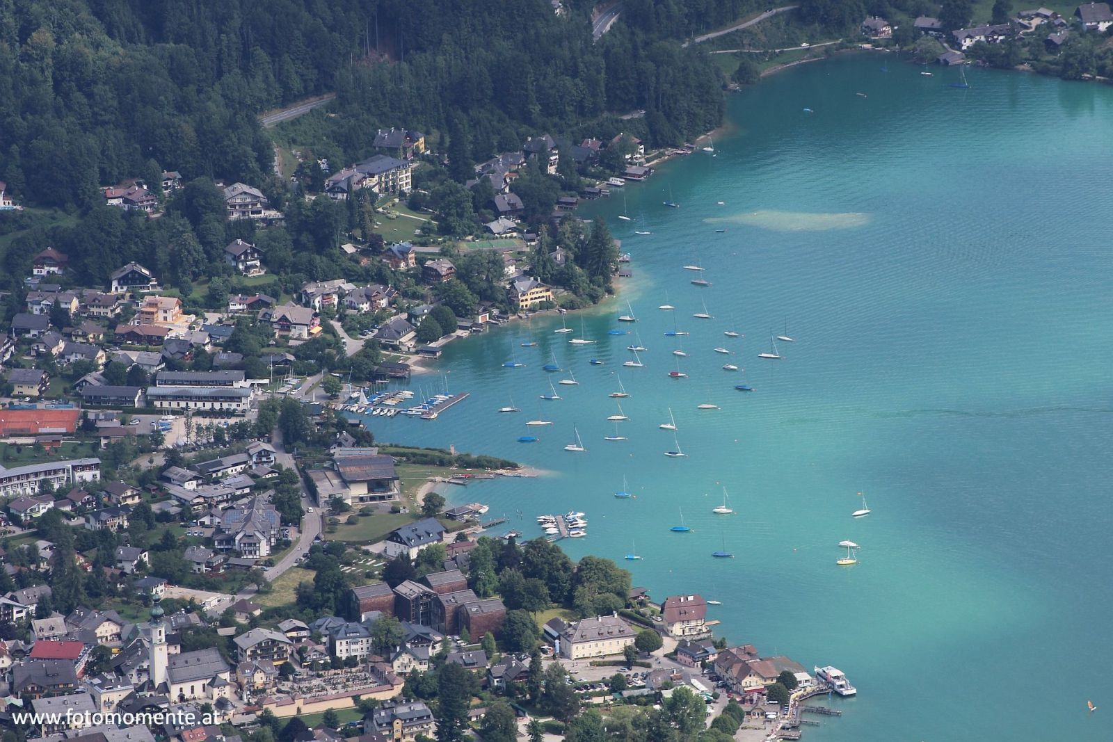 St. Gilgen Wolfgangsee vom Zwölferhorn - St. Gilgen am Wolfgangsee vom Zwölferhorn