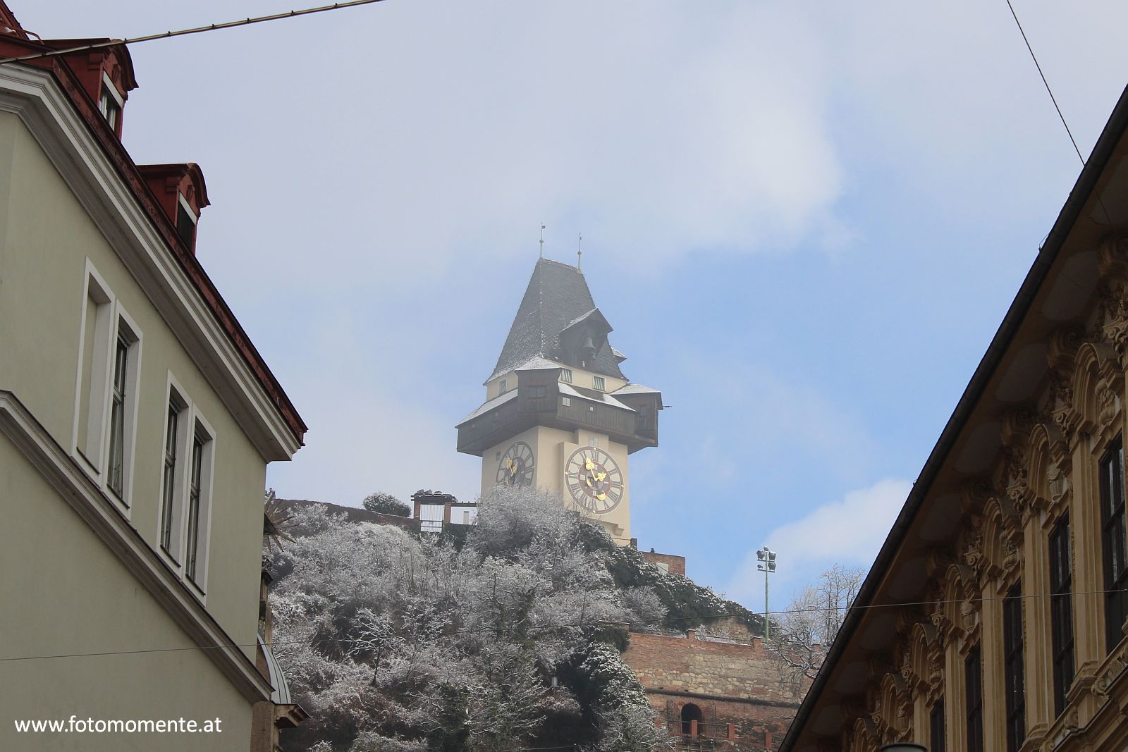 uhrturm graz winter - Uhrturm am Schloßberg in Graz