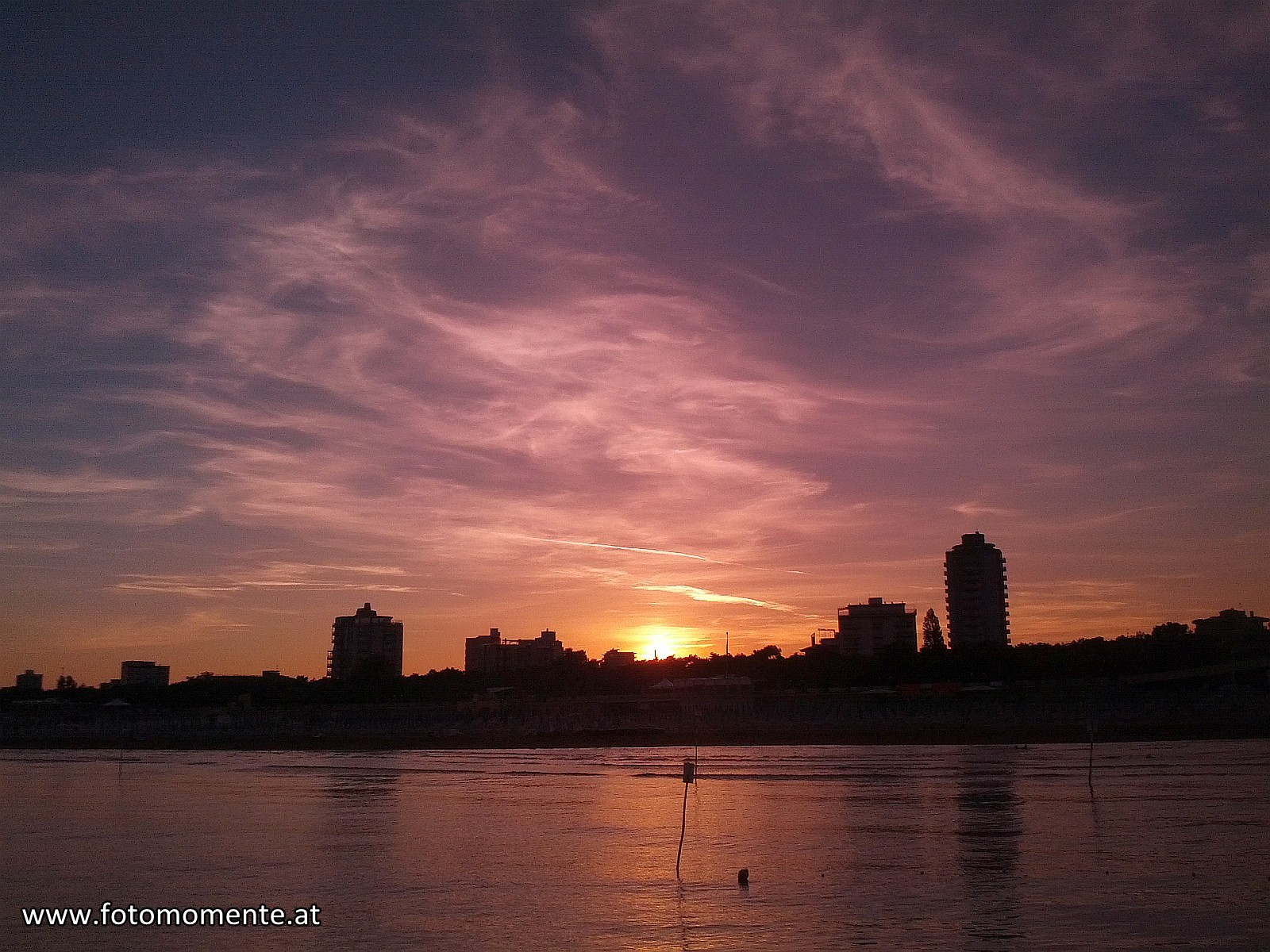 Sonnenuntergang über Lignano Pineta